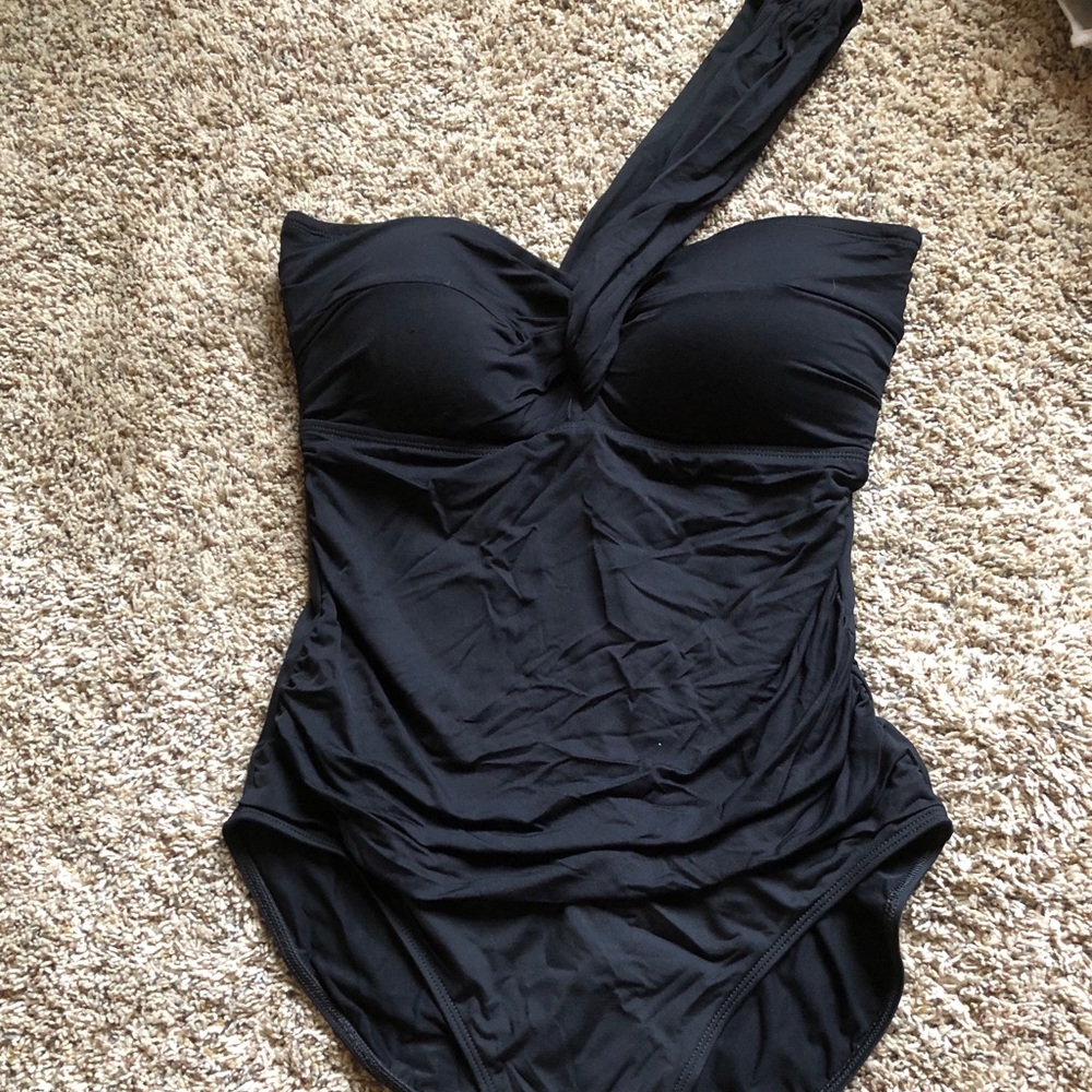 Lauren Ralph Lauren Tummy Control Ruched One Piece